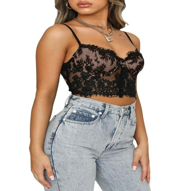 Femmes Perspective Dentelle Soutien-Gorge Uni Couleur Backless Corps de Mise en Forme Lingerie