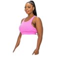 thumbnail image 2 of Women's Triple Threat Activewear Sports Bra - Fuchsia, XL, 2 of 5