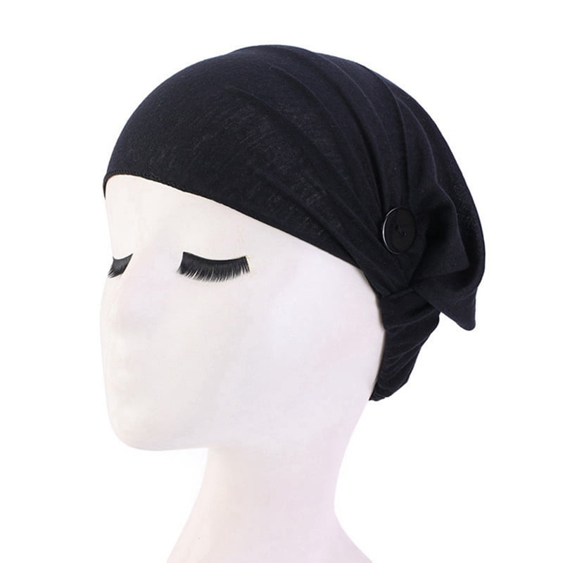 SHIYAO Fashion Women Nurse Scrub Elastic Turban Hat Muslim Chemo Cap ...