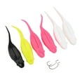 thumbnail image 2 of Bgsha 6 Pcs 10cm Swimbait Long Queue Faux Têtard Appât Souple Flottant, 2 of 9