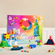 Plus-Plus: Learn To Build - Colorverse - 1000pc Set, Interlocking Mini Puzzle Blocks, Free Play Bricks, STEM Construction & Building Toy, Kids Ages 5+
