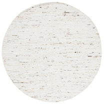 SAFAVIEH Natura Stephen Distressed Area Rug, Ivory/Gold, 6' x 6' Round