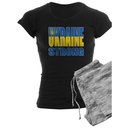 

CafePress - Ukraine Strong - Women s Dark Pajamas
