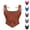 #136Green, variant on Women's Square Neck Corset Top Renaissance Pirate Tie Front Clothing Overbust Bustier