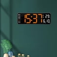 thumbnail image 4 of Oversized Digitale Slaapkamer Decor Temperatuur Opknoping Bureau Datum/Dag Mute Naranja-B Zulema Reloj de pared digital, 4 of 8