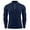 Navy, variant on Tauxra Mens Base Layer, Stand Up Collar Zipper Base Layer Sport Fitness Top, Men's Long Sleeve T-Shirt