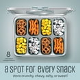 thumbnail image 6 of Cook With Color 2-Pack 8-Compartment Snackle Box, Charcuterie and Snack Container, Divided Serving Tray with Lids and Handle, Dishwasher Safe, Blue, 6 of 9