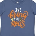 thumbnail image 4 of Inktastic Thanksgiving I'll Bring the Rolls in Orange Boys or Girls Baby T-Shirt, 4 of 5