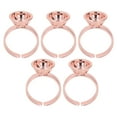 thumbnail image 2 of 5pcs Pigment Ring Cup Reusable Stainless Steel Microblading  Ring Cup For Eyelash Artist Rose Red, 2 of 8