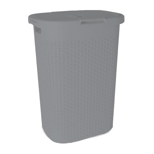 slim laundry hamper with lid