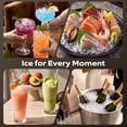 thumbnail image 5 of Goosiay Nugget Countertop Ice Maker, 33 lbs Daily Crushed Pellet Pebble Ice Maker Machine Portable Countertop, Stainless Steel, Silver, 5 of 10
