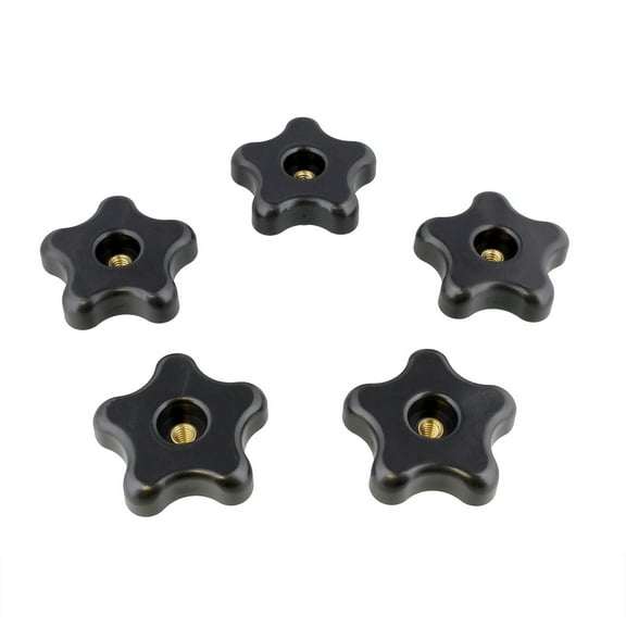 DCT | Star Knobs 5-Pack 1/4”-20 Clamping Knob Threaded Knobs – T Knob Jig Knobs