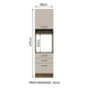 thumbnail image 2 of Mueble de Cocina Para Horno MADESA Torre Caliente Agata 60 cm 1 Puerta y 3 Cajones Marrón/Crema, 2 of 5