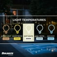 thumbnail image 3 of Bulbrite Pack of (8) 7 Watt Dimmable Clear ST18 LED Light Bulbs with Medium (E26) Base, 3000K Soft White Light, 800 Lumens, 3 of 5