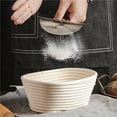 thumbnail image 4 of Handwoven Rattan Bread Proofing Basket, Natural Fermentation Bowl for Sourdough, Artisan Baking, and European-Style Bread, 4 of 9