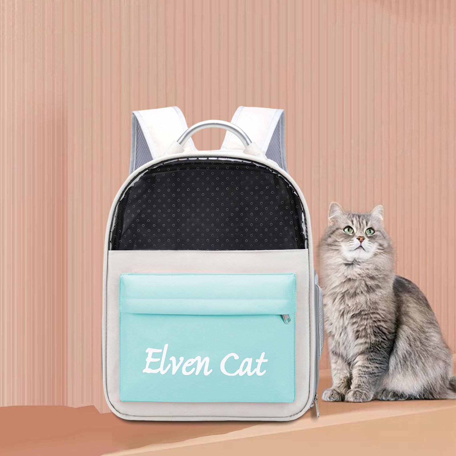 Fzaqwen Breathable Cat Dog Carrier Large Ventilated Design Pet Backpack Camping Green Green
