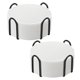 thumbnail image 1 of Juego de posavasos TWTli de silicona, 16 unidades, con soporte antideslizante, color blanco, 1 of 7