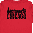 thumbnail image 4 of Inktastic Chicago Skyline Grunge Boys or Girls Long Sleeve Toddler T-Shirt, 4 of 5
