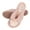 Pink, variant on Jessica Simpson Women's Fluffy Pom Thong House Slide on Slippers with Memory Foam