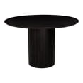 thumbnail image 2 of Moe's Home Collection Povera Round Dining Table Black Wood Dining Tables, 2 of 4