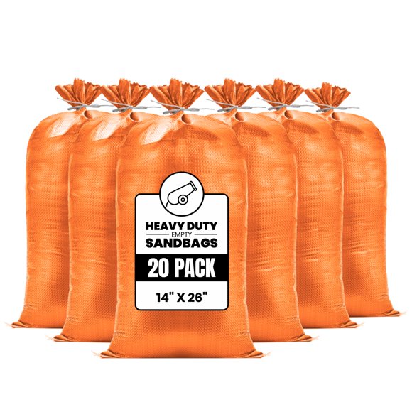 Sacos de arena Carrywell Heavy Duty para inundaciones, capacidad de 50 libras