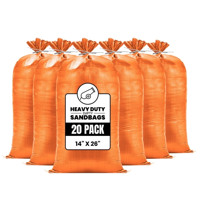 Sacos de arena Carrywell Heavy Duty para inundaciones, capacidad de 50 libras