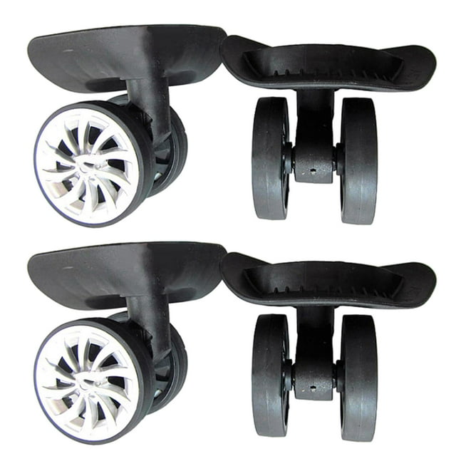 2 Pcs Roue de Valise, Pivotement à 360 Résistant à l'Usure pour Réparation de Valise Bricolage Pièce de Rechange