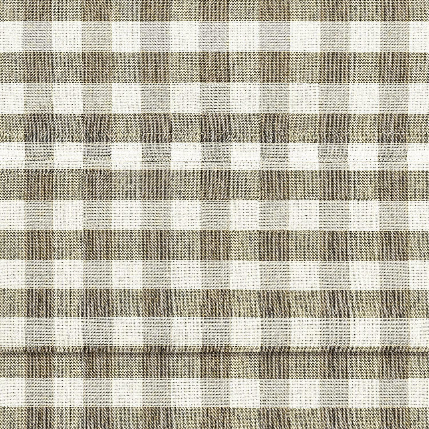 Kate Aurora Country Farmhouse Window Treatment Kitchen Buffalo Plaid Check Curtains, 42" x 63"