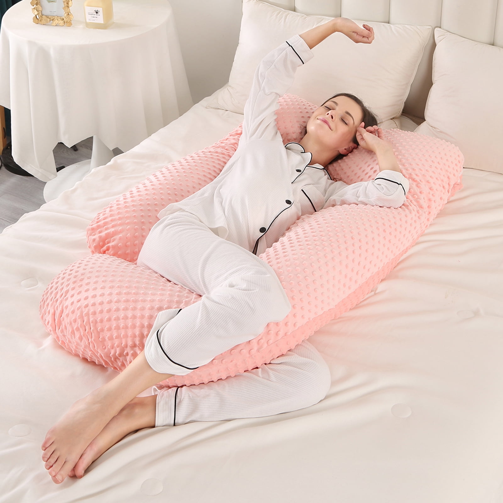 Big Soft Pregnancy Pillow Gravida U Type J Nursing Lumbar Pillow Multi  Function Side Protect Cushion