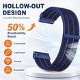 thumbnail image 5 of DESIGNICE Nylon 20Mm Quick Release Watch Band for Watch 7 6 5 4 Fe /6 4 Classic/5 Pro Men/Women,Sport Loop Strap for Garmin Vivoactive 5/6/3/3 Music/Forerunner 165/55/245, 5 of 7