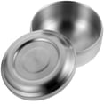 thumbnail image 2 of Bol de Rasage en Acier Inoxydable pour Hommes avec Couvercle Bol de Crème à Raser Pratique pour Salle de Bain (Argent), 2 of 8