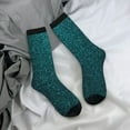 thumbnail image 5 of Rateoe Navy blue sparkling for Women Casual Calf Socks - Cute Crew Socks - Thin Soft Above Ankle Socks Size 5-11, 5 of 6