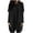 Black, variant on Womens Plus Size Tunic Top Round Neck Long Sleeve Lightweight Sweatshirt With Pockets