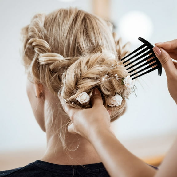 STRANDCHIC 6-Piece French Hair Styling Tools Set with Plastic Combs for Wedding, Special Occasions, and Everyday Hair Accessories