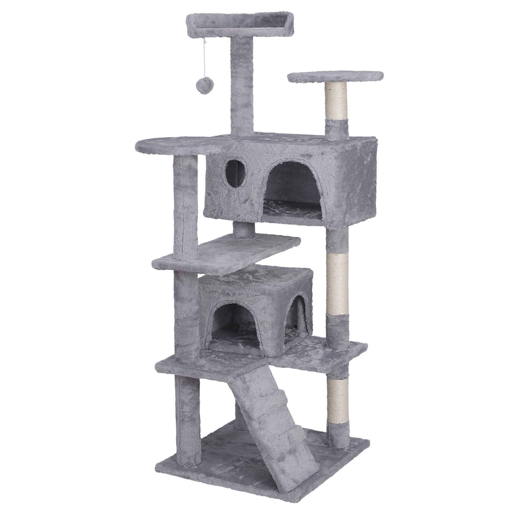 ZENY 55" MultiLevel Cat Tree Condo Furniture with SisalCovered