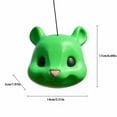 thumbnail image 2 of StlyGar Squirrel Head Feeder, Funny Animal Face Hanging Feeder for Outdoor Garden Mask Style Wildlife Feeding Station, Novelty Mouse Design, Easy-Fill Backyard Patio Decor, Weather-Ready Gift Khaki, 2 of 8