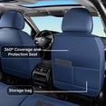 thumbnail image 5 of for Ford Mustang mach-e 2022 Car Seat Cover, Blue Car Seat Covers, Premium Leather 360° Full Coverage Seat Set Airbag Compatible Suitable for All Seasons, The GT model is not suitable, 5 of 9