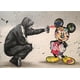 thumbnail image 1 of Mickey Mouse and A Man Canvas Paintings Banksy Graffiti Art Posters and Prints Wall Art Picture Room Home Decor (No Frame)30x45cm Unframed Gao Jinjia LED, 1 of 2