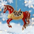 thumbnail image 6 of Single Christmas Animal Print Acrylic Ornament - Festive Hanging Decoration, Scratch-Resistant Acrylic, Perfect for Christmas Tree, Holiday Parties, Family Gatherings & Office Decor, 3.15in, M, 6 of 6