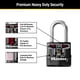 thumbnail image 5 of Candado con llave negra para exteriores Padlock Master Lock M115XQLF, paquete de 4, 5 of 6