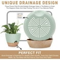thumbnail image 6 of 12" 10" 9" Large Self Watering Plant Pots, 3 Pack Flower Pots Planters with Multi Mesh Drainage Holes for Indoor Outdoor Garden Plants and Flowers., 6 of 14