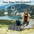 thumbnail image 4 of MHPOWOS 60W Portable Solar Panel Charger Foldable USB Solar Phone Charger for Camping Hiking Backpacking, 4 of 10