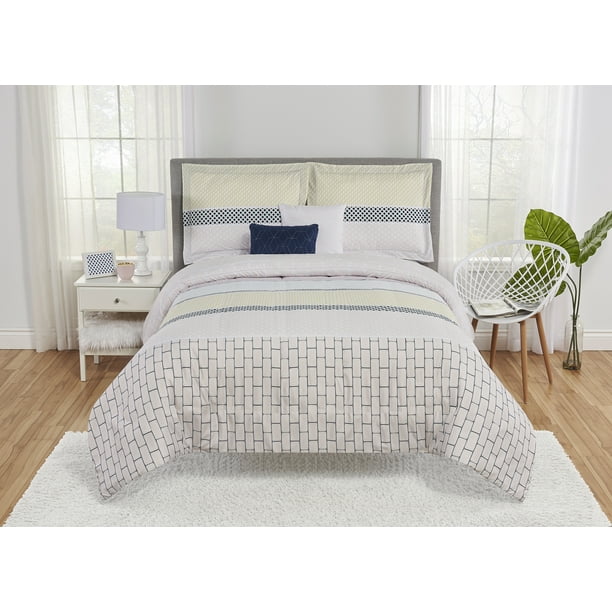 Mainstays Nissi Boho Duvet Cover Set With 2 Decorative Pillows