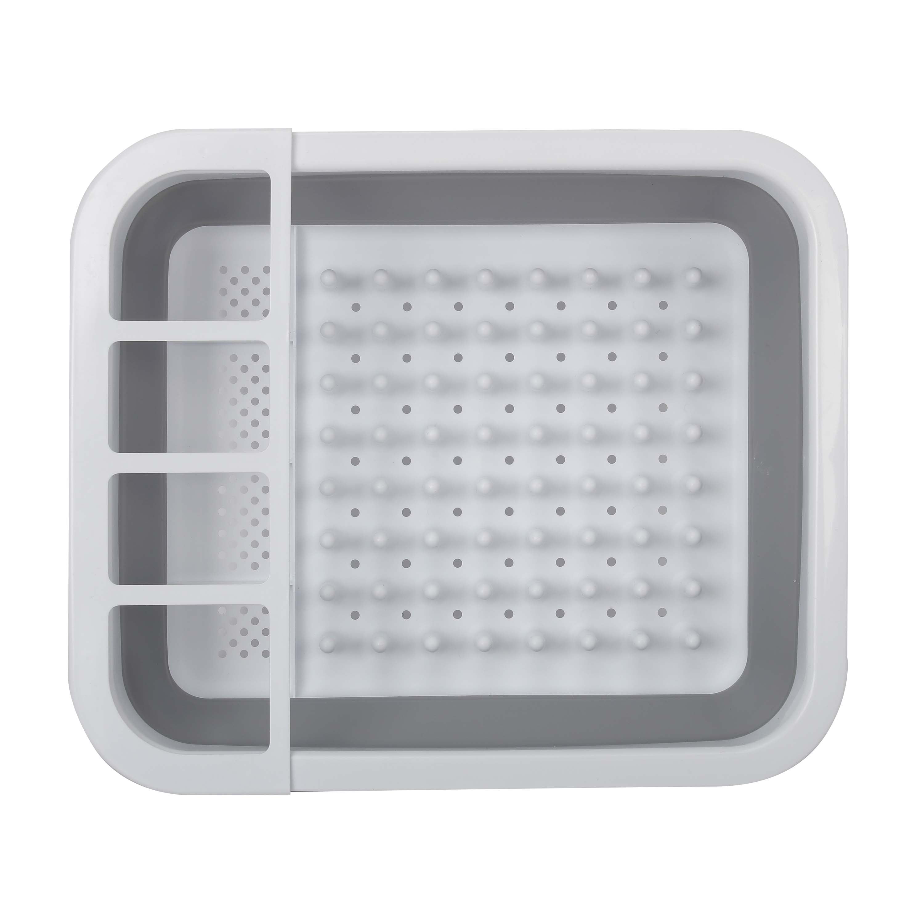Auto-Drive, RV Collapsible Dish Drainer with Built-in-Utensil Organizer, Thermoplastic rubber