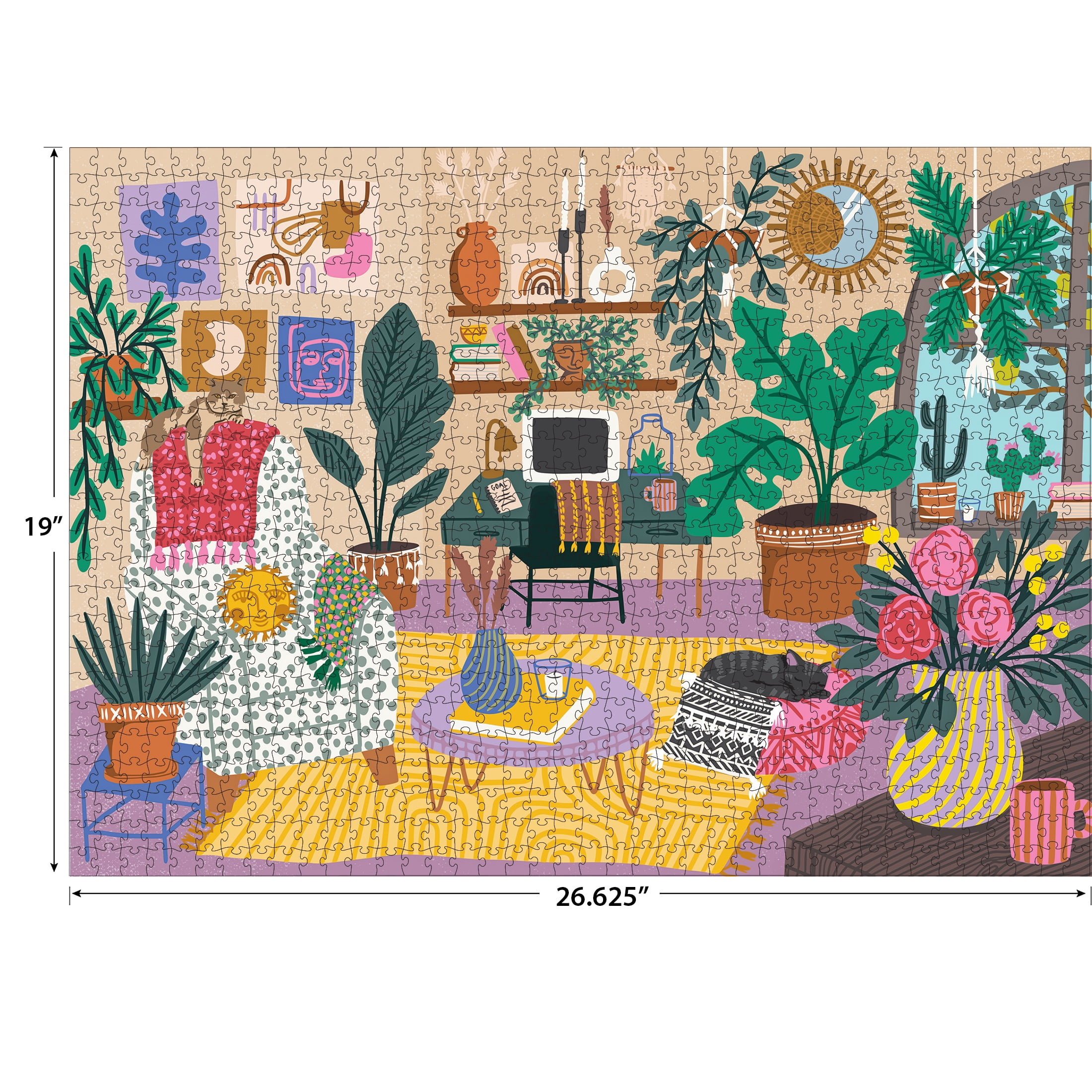 RoseArt Colorluxe 1000-Piece Welcome Home Adult Interlocking Jigsaw Puzzle