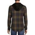 thumbnail image 5 of Burnside Men's Plaid Hooded Flannel Shirt, Sizes S-2XL, 5 of 5