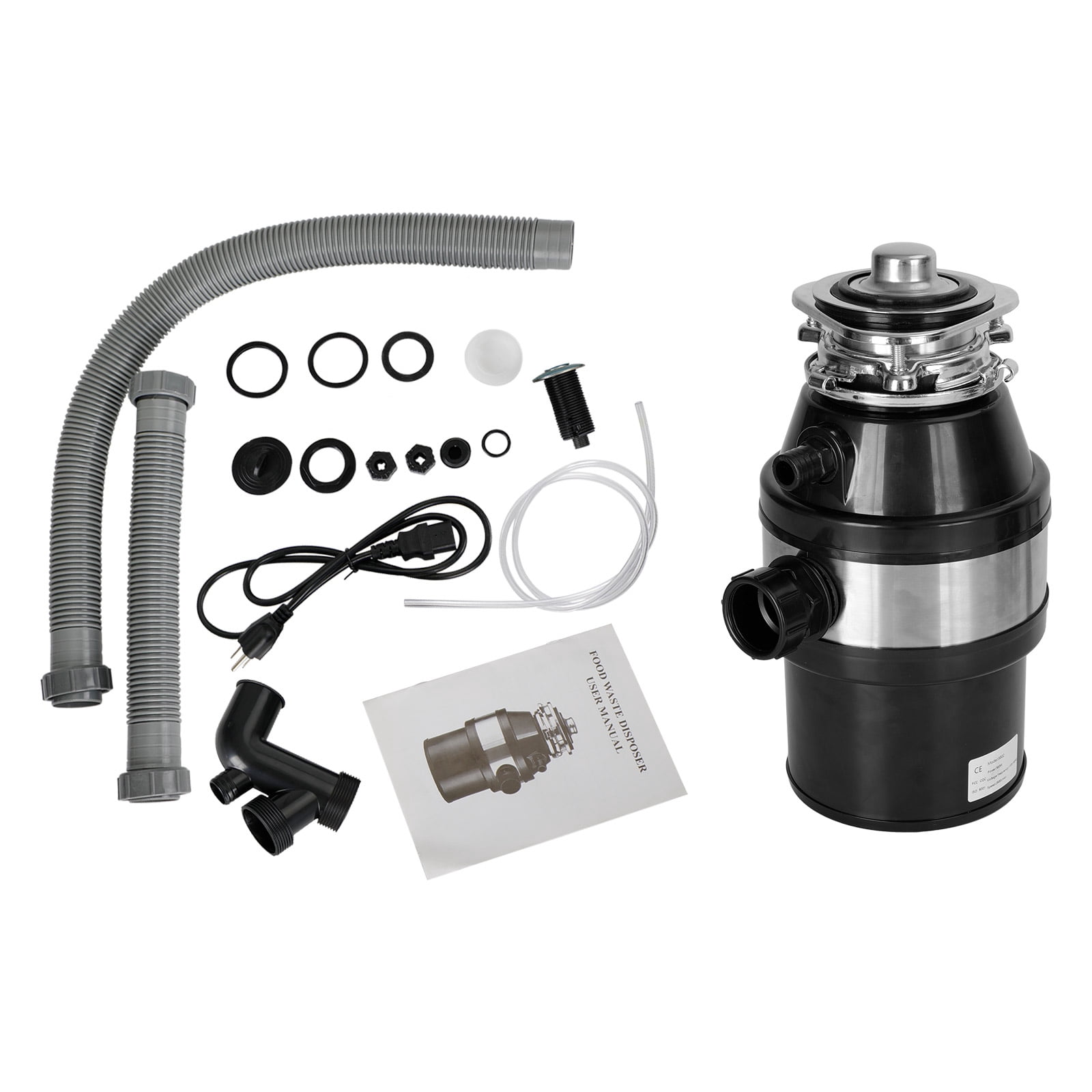 Motor Genic Garbage Disposal 3/4 HP 2800 RPM Under Sink Kitchen Food Waste Disposer w/ Plug
