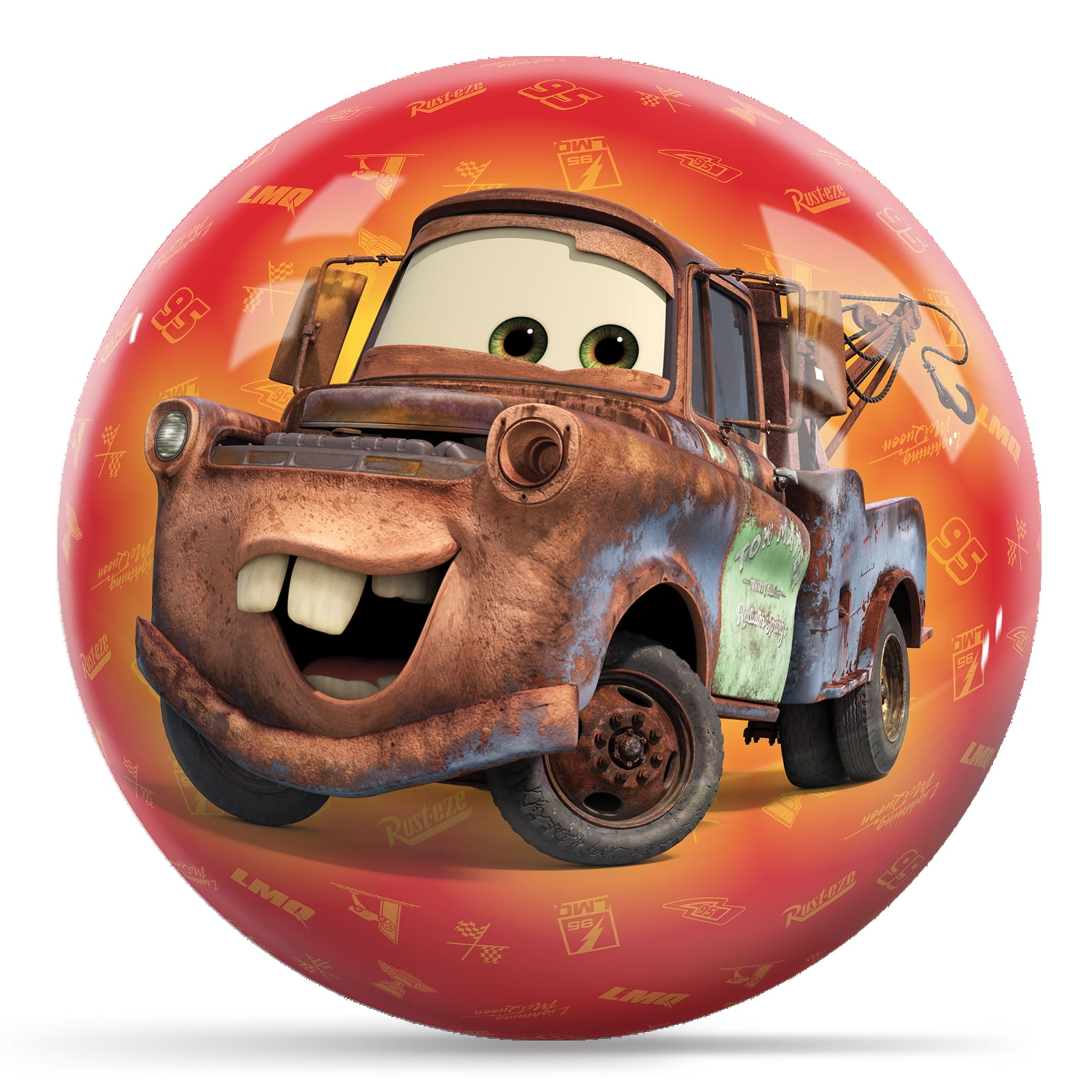 ライトニングマックイーン ラグビーボール Disney Cars Lightning McQueen & Mater Undrilled Bowling Ball