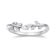 thumbnail image 2 of Wedding Ring Vine Leaves 18K White Gold Moissanite Rings for Women, 2 of 5