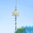 thumbnail image 5 of 1 Colgante de Atrapasueños de Cristal Artificial Hecho A Mano, Colgante de Carillón de Viento para el Hogar, Jardín Al Aire Libre A, 5 of 5